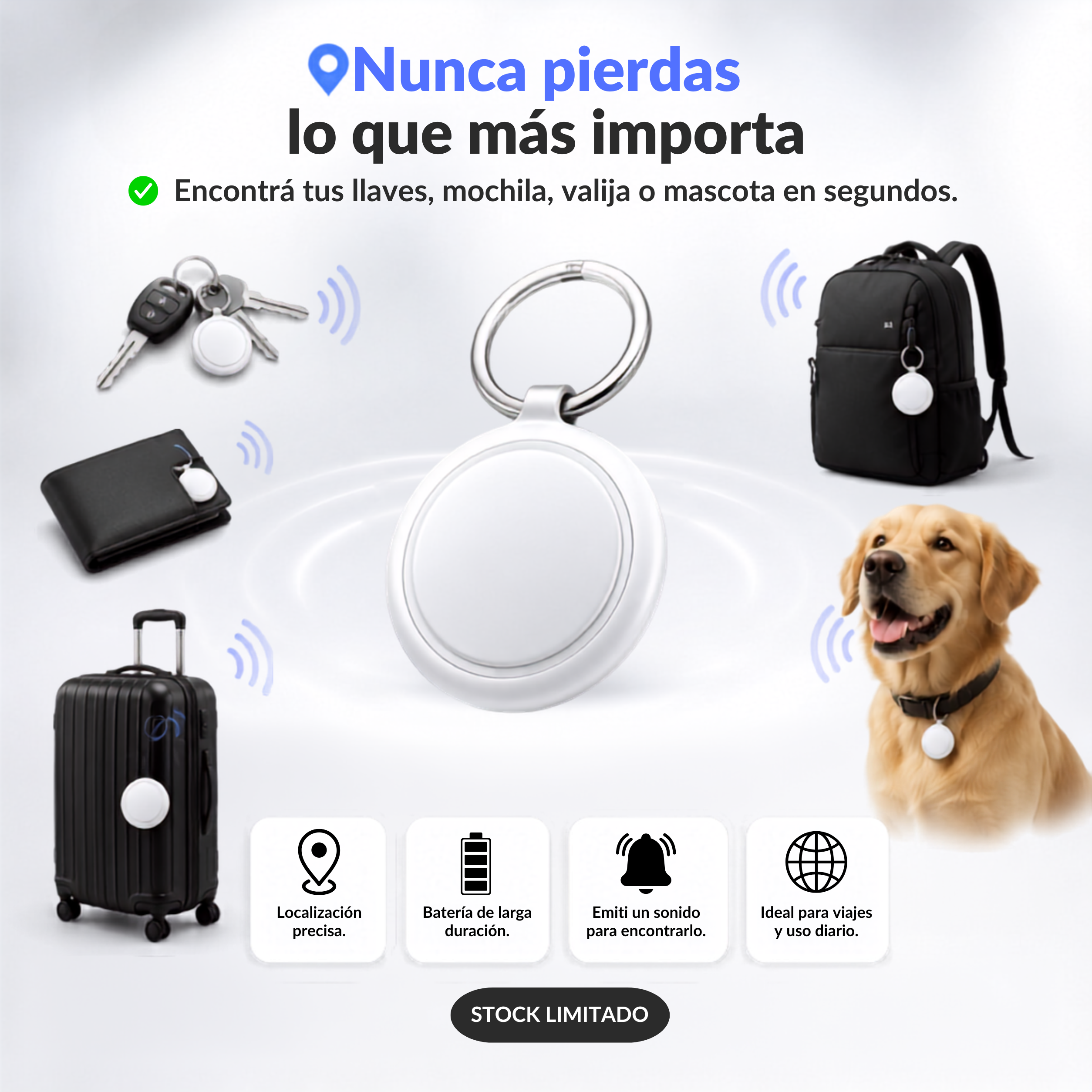 iTag Rastreador Inteligente – Localizador Anti-pérdida