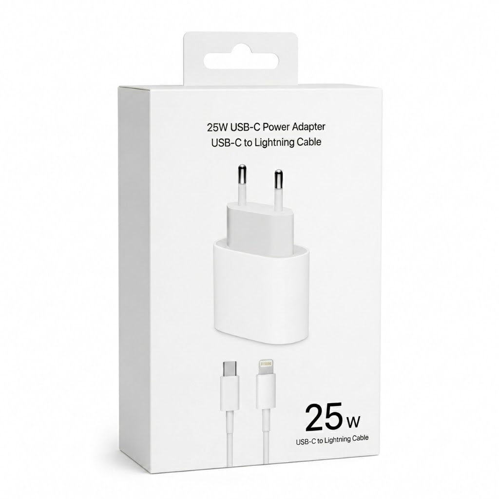 Cargador 25W para iPhone (Lightning) + Cable 1m